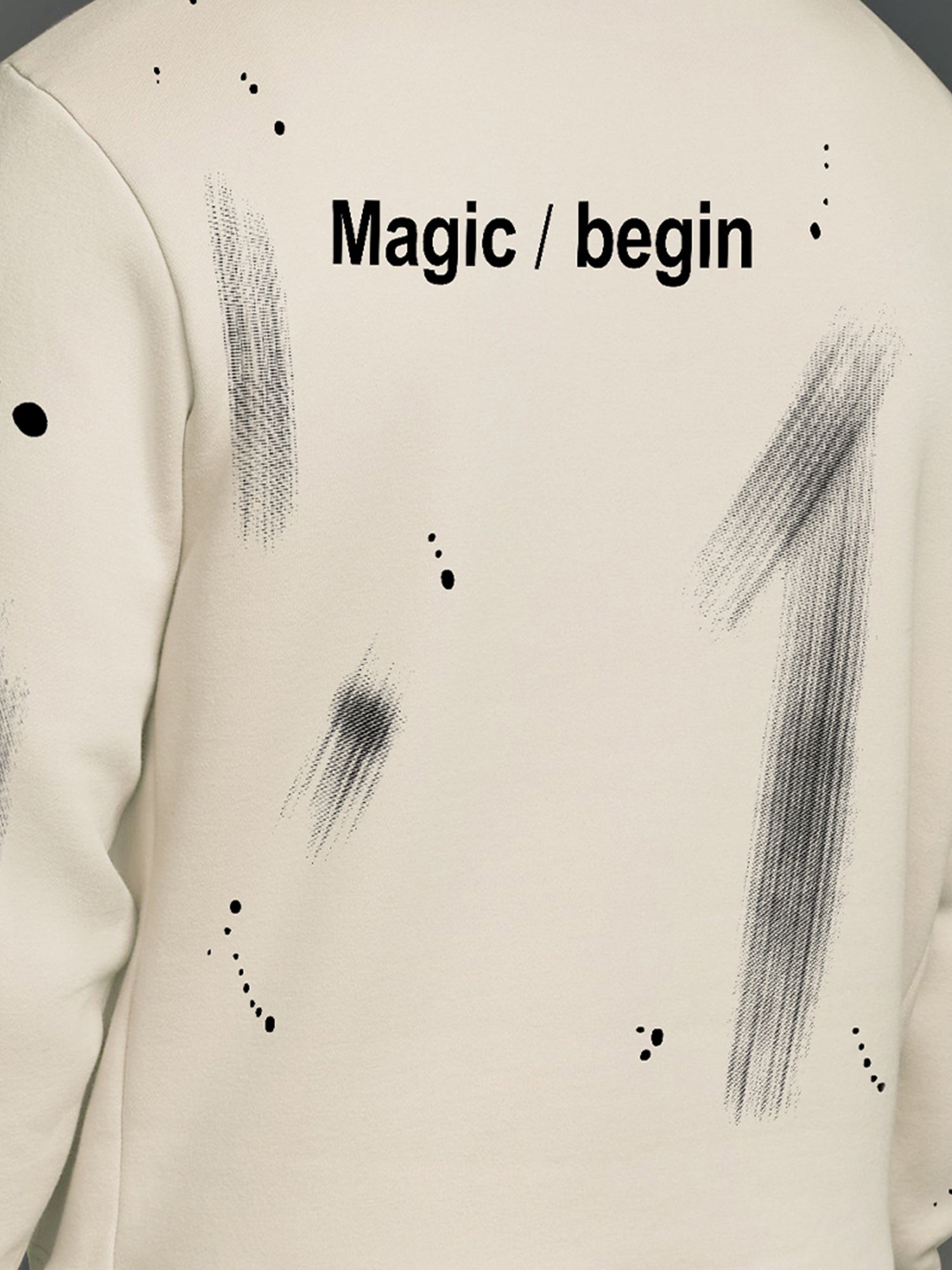 Magic HalfWhite Sweatshirt