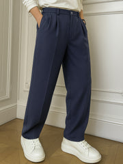 Korean Navy Elastic Trouser