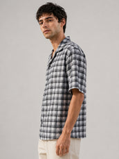 Plaid Checks Grey Shirt
