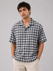 Plaid Checks Grey Shirt