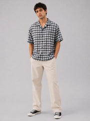 Plaid Checks Grey Shirt