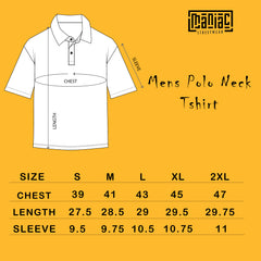 Solid Denim Blue Half Sleeve  Half Sleeve Polo T-Shirt