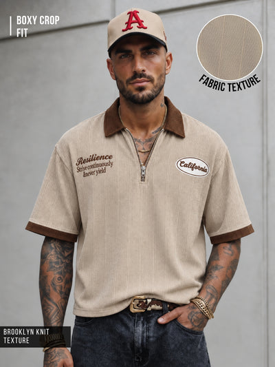 Resilience Biscuit Half Sleeve Polo T-Shirt