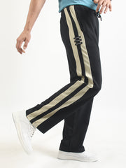 High Stakes Black Baggy Fit Trackpant