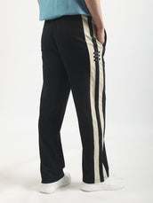 High Stakes Black Baggy Fit Trackpant