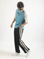 High Stakes Black Baggy Fit Trackpant