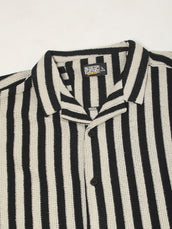 Waffle Flatknit Cotton Silver Grey Half Sleeve Shirt