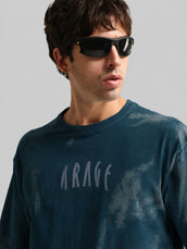 Garage Teal Blue Half Sleeve T-Shirt