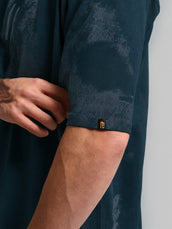 Garage Teal Blue Half Sleeve T-Shirt