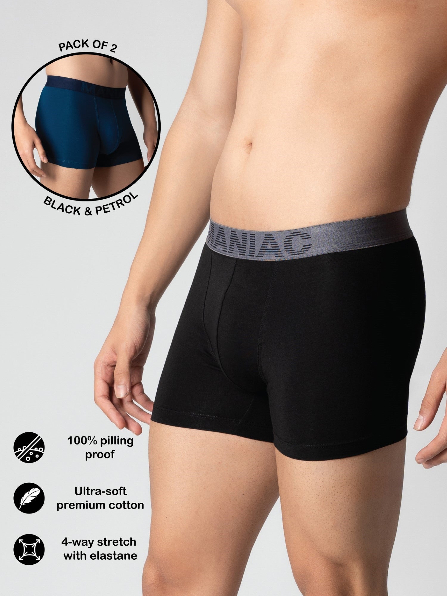 Cotton Trunks Pack of 2