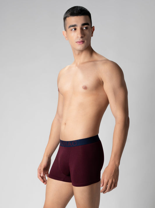 Cotton Burgundy Trunks
