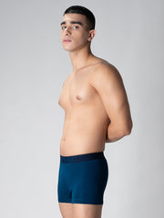Cotton Petrol Blue Trunks