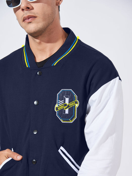 2008 Navy White Full Sleeve Jacket