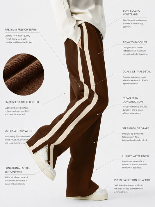 Dualtape Brown Baggy Fit Pant