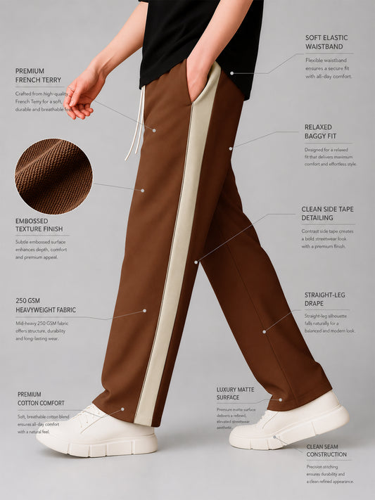 Bold Panel Brown Pant