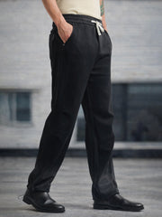 Black Ombre Print Baggy Fit TrackPant