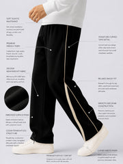 Power Piping Black Baggy Trackpant