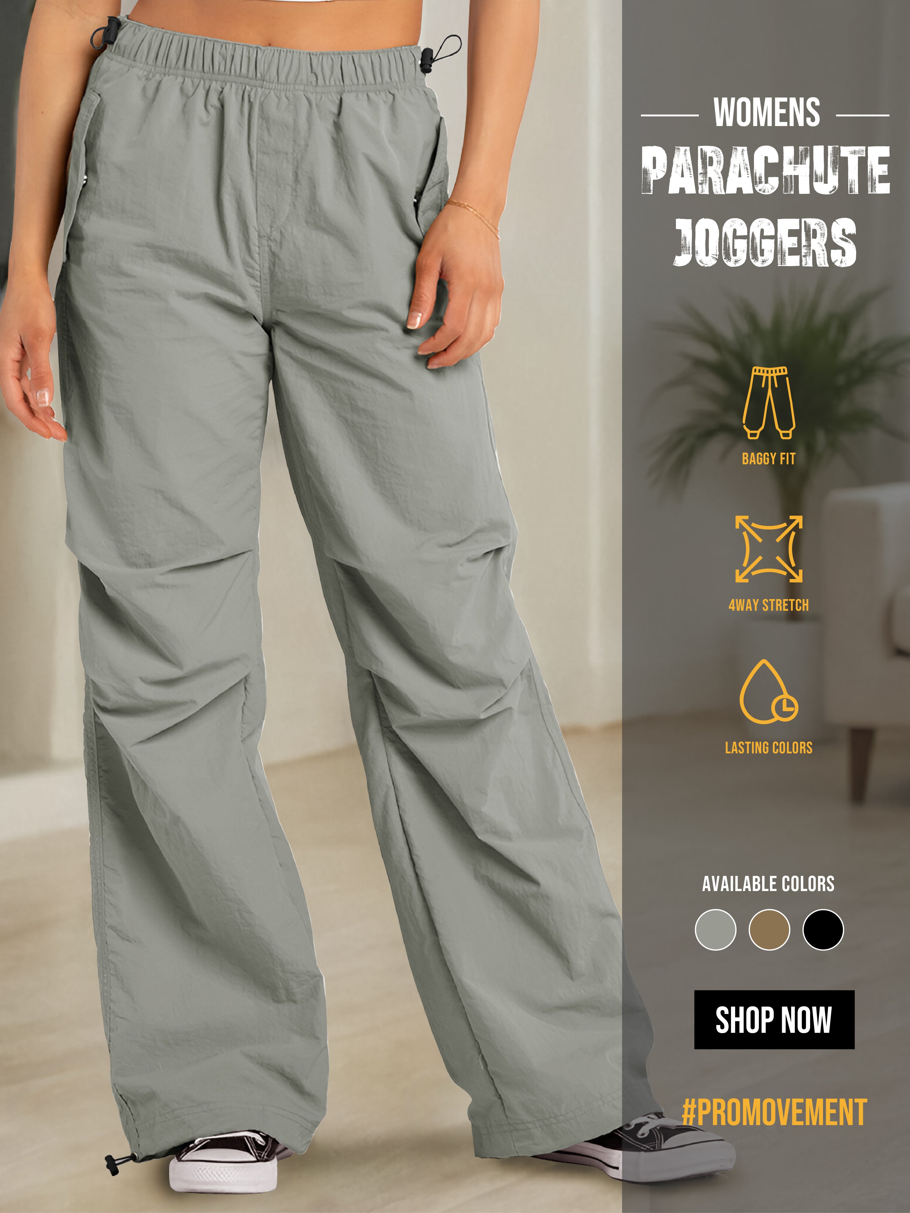 Parachute Light Grey Women Trackpant