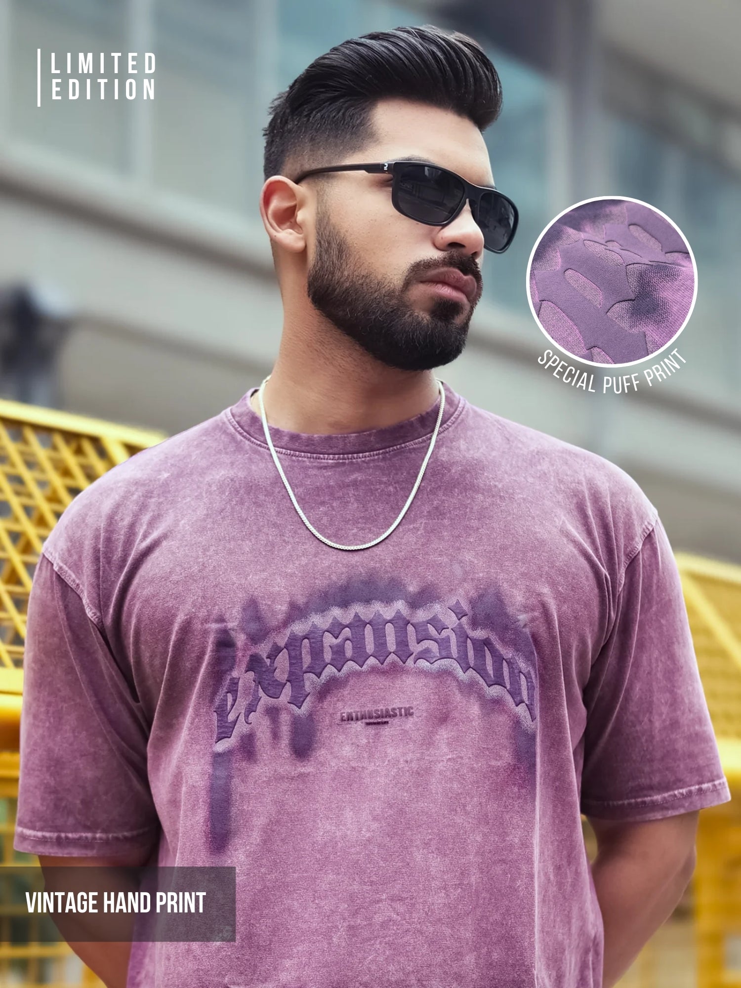 Vintage Acid Wash Purple T-Shirt