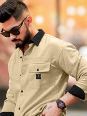 Brooklyn Knit Bgreen & Biscuit Full Sleeve Shirt Combo Pack