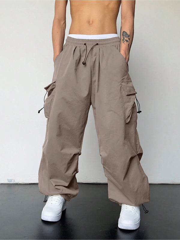 Silver parachute mink cargos for men - view 4