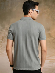 Ozone Dusty Green Half Sleeve Polo T-Shirt