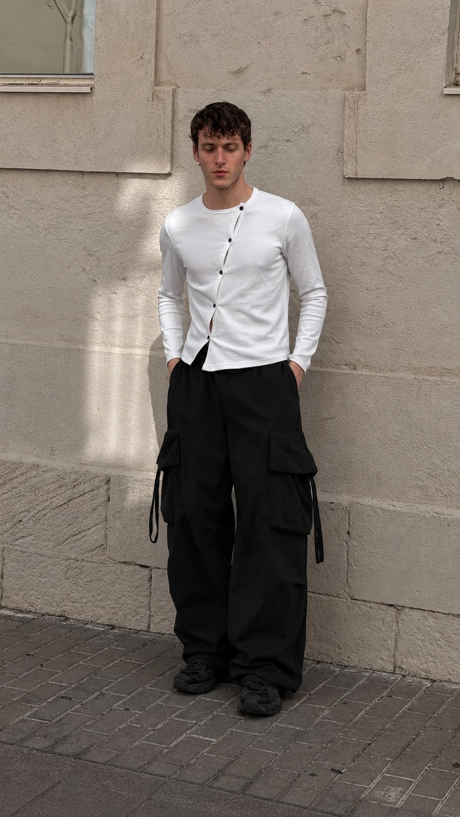 White Button Cargo Co-ord