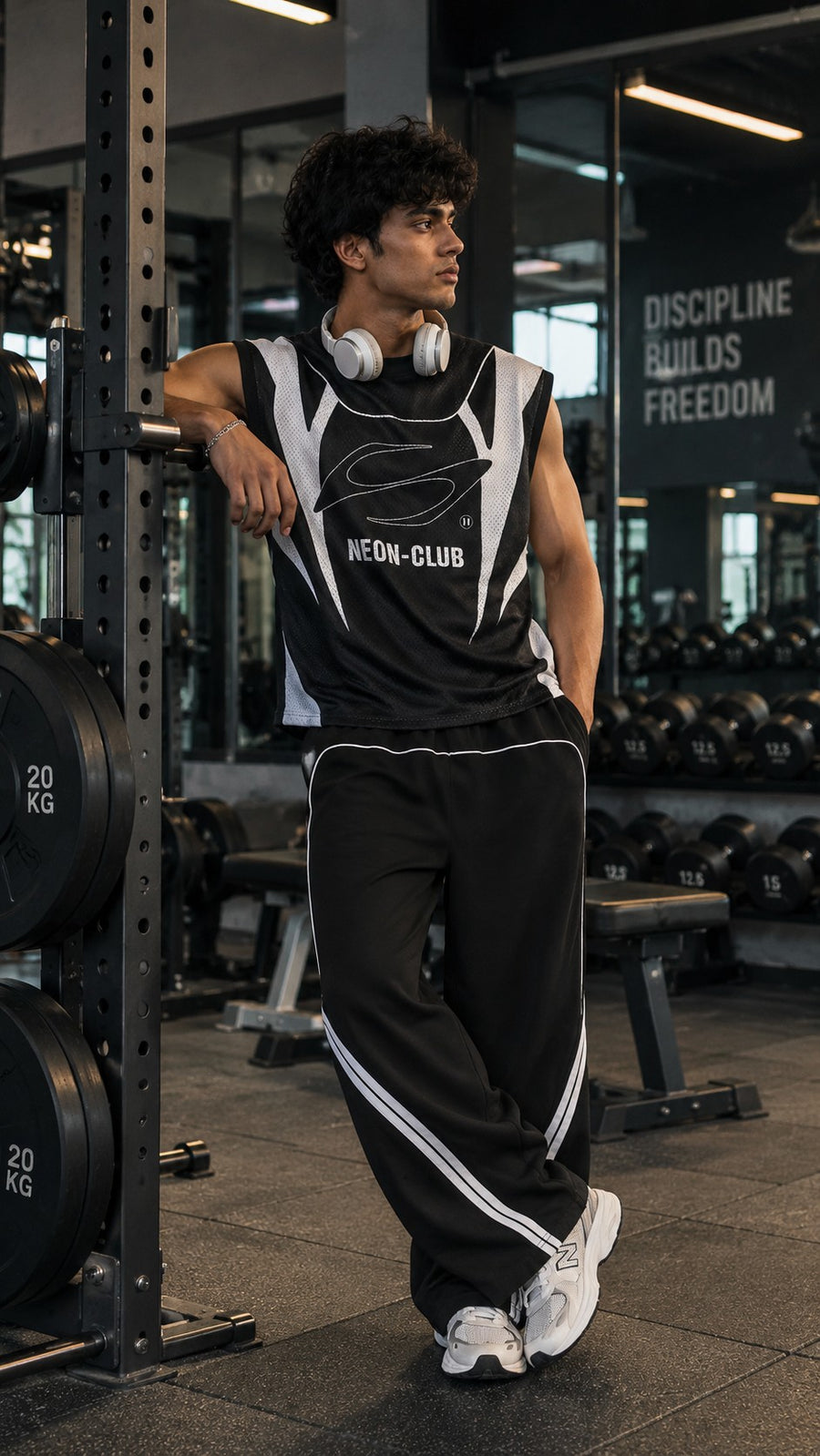 Neon Club Black Co-ord