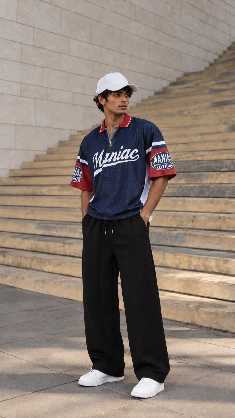Maniac Mesh Navy Co-ord