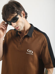 Graderule Brown Half Sleeve Polo T-Shirt