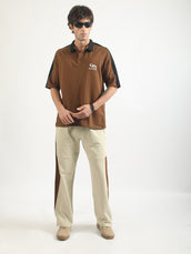 Graderule Brown Half Sleeve Polo T-Shirt
