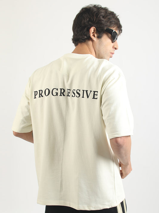 Sunglass Cream Half Sleeve T-Shirt