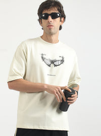 Sunglass Cream Half Sleeve T-Shirt