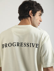 Sunglass Cream Half Sleeve T-Shirt