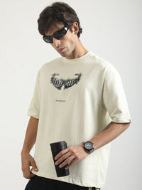 Sunglass Cream Half Sleeve T-Shirt