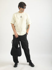 Los Angles Cream Half Sleeve T-Shirt