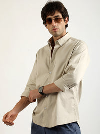 Soft Twill Biscuit Full Sleeve Shirt