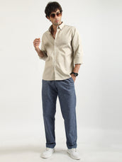 Soft Twill Biscuit Full Sleeve Shirt