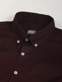 Soft Twill Maroon Full Sleeve Shirt