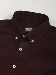 Soft Twill Maroon Full Sleeve Shirt