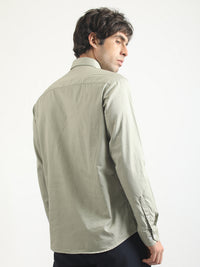 Soft Twill Mist Green Full Sleeve Shirt