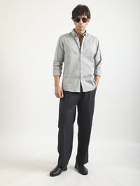 Soft Twill Steel Grey Full Sleeve Shirt