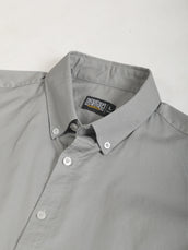 Soft Twill Steel Grey Full Sleeve Shirt