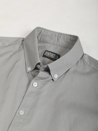 Soft Twill Steel Grey Full Sleeve Shirt