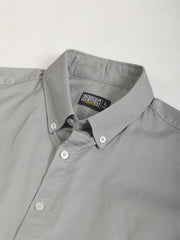 Soft Twill Steel Grey Full Sleeve Shirt