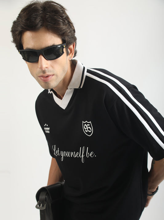 The Untold Black Half Sleeve T-Shirt