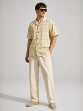 Resort Checks Beige Shirt