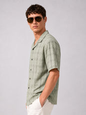 Resort Checks Green Shirt