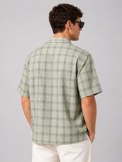 Resort Checks Green Shirt