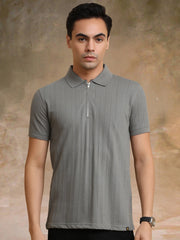 Ozone Dusty Green Half Sleeve Polo T-Shirt